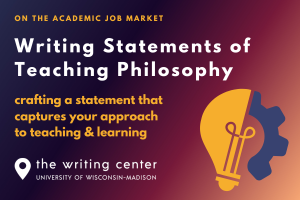 Writing Statements of Teaching Philosophy