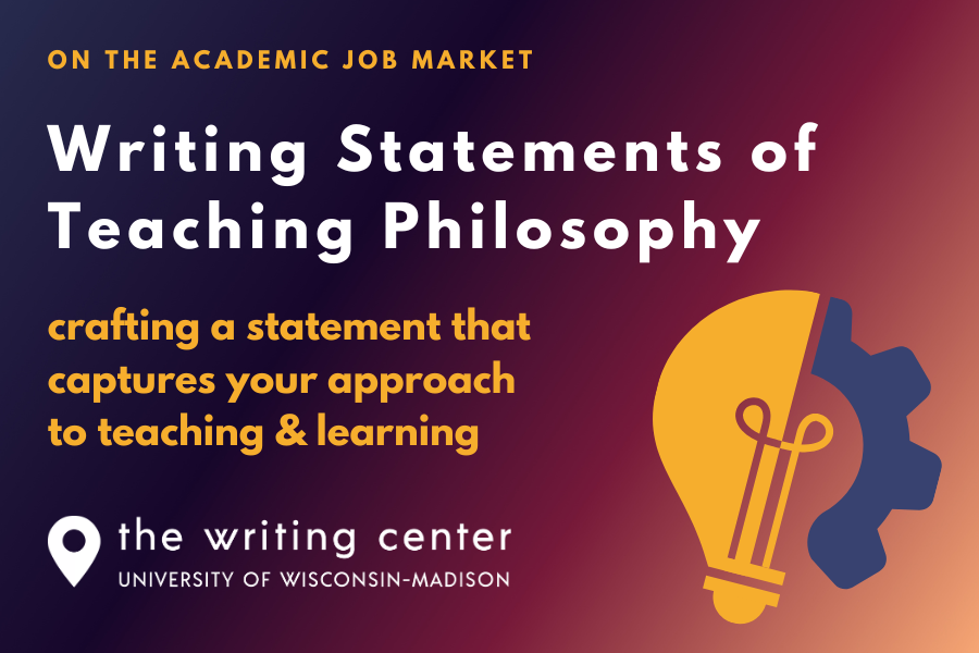 Writing Statements of Teaching Philosophy