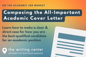 Composing the All-Important Academic Cover Letter
