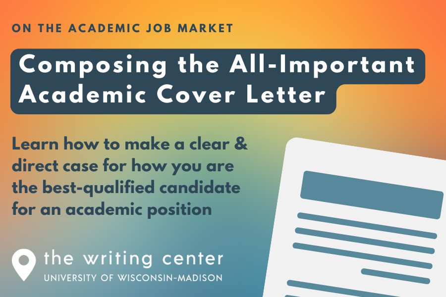 Composing the All-Important Academic Cover Letter