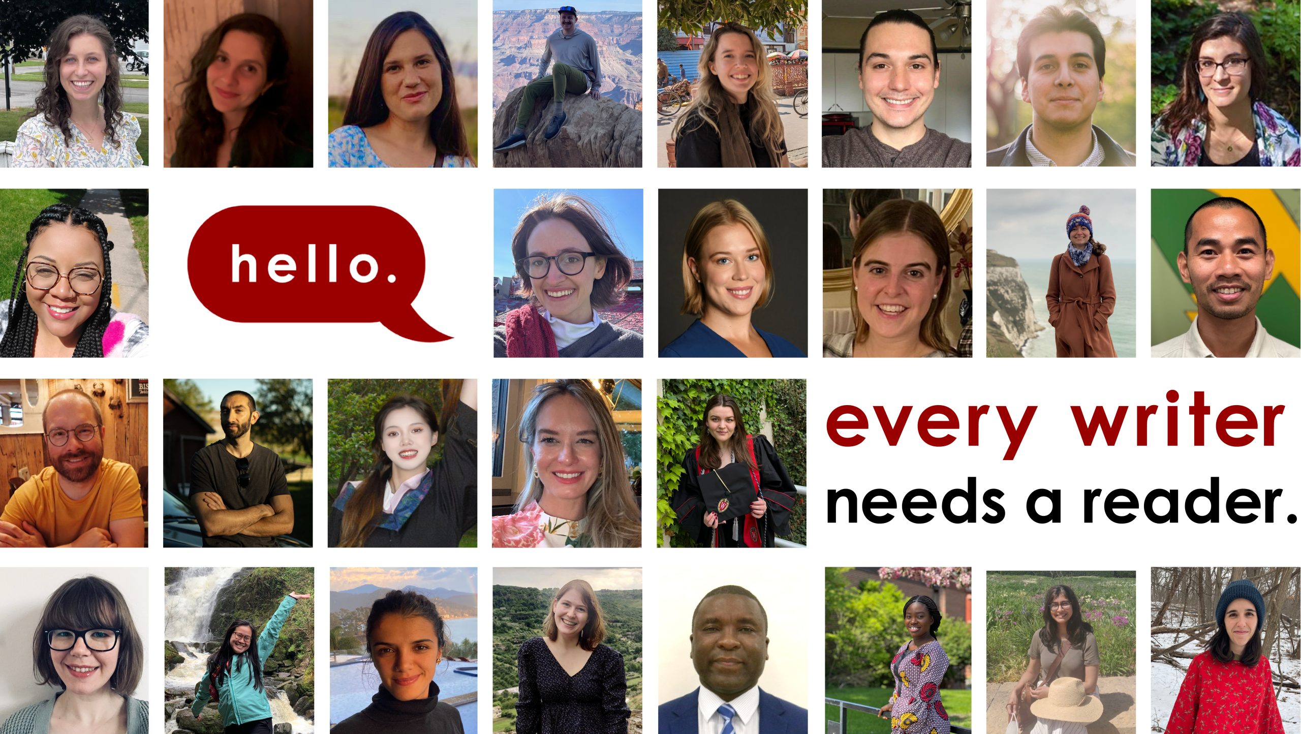 Writing Center staff collage Fall 2024